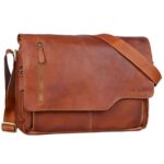 STILORD 'Marlon' Sac en Cuir pour Hommes Travail Université Sac de Bureau Vintage Bandoulière Sacoche d'Ordinateur Portable 15,6 pouces