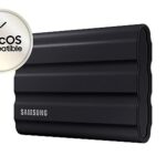 Samsung T7 Shield | Disque SSD Externe Portable, Noir 2 To, Résistant aux chocs, à l'eau et à la poussière, vitesse jusqu'à 1050Mo/s