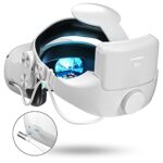 Sangle de tête avec Batterie pour Oculus Quest 2/Meta Quest 2, Banque d'alimentation 8000 mAh pour Prolonger la durée de Lecture, Sangle Elite de Remplacement pour Un Confort amélioré