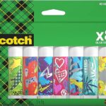 Scotch Bâton de Colle Permanente - 1 Paquet de 8 Bâtons de Colle - 8g par Bâton - Bâton de Colle pour Enfants, Colle forte, Sûre et Non Toxique pour Travaux Manuels, Fournitures Scolaires et de Bureau