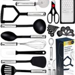 Set Ustensiles de Cuisine Anti Adhésif Résistant (25-pcs Nylon Ustensiles)