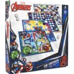 Shuffle - Multijeux Avengers - Marvel - Jeu de société Enfant - à Jouer en Famille ou Entre Amis – à partir de 5 Ans