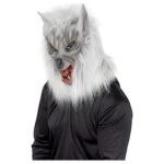 Smiffy's Adult Unisex Wolf Mask, Grey, Latex, One Size, 25564 (US)