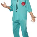 Smiffy'sSmiffys 21781/L Costume de chirurgien, vert, avec tunique, pantalon, coiffe et masque L