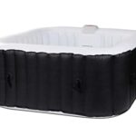 Spa Gonflable 6 Places carré - Ospazia - Dimensions : 185 x 185 cm - Filtre et bâche Inclus