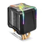 Spirit Of Gamer - AIRCOOLER PRO RGB - Ventirad Pour Processeurs Intel Et AMD – Rétro-Eclairage RGB Adressable 3 Pin / 5 Volts – Ventilateur 92mm – Double radiateur aluminium