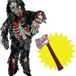 Spooktacular CreationsDéguisement Zombie Deluxe Enfant avec Hache Sanglante