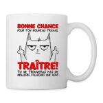 Spreadshirt Départ Collègue Travail Bonnce Chance Cadeau Drôle Mug blanc, taille unique, blanc