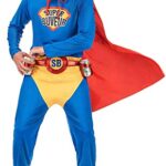 Sud TradingDéguisement Super Buveur homme,Bleu,Taille Adulte