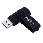 SunData Clé USB 32 Go USB 3.0 Flash Drive Mémoire Stick Rotation Stockage Données USB 3.0 up to 90Mo/s, (Pack Unique: Noir)
