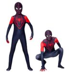 Superhero dessin animéEnfant,Deguisements Complete dessin Superhero Adulte No Way Home,Costume dessin animéNoir Femme Garcon Super Hero 10 Ans pour Carnaval Halloween,Masque 3D Cosplay Homme Femme（L）