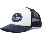 Surf MonkeyCasquette Foam Trucker pour Homme/Femme Surf Monkey® - 5 Panneaux en Mousse - Taille Unique - Ajustable par réglette Plastique rétro Snapback (Rose)