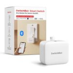 SwitchBot Interrupteur Intelligent Bluetooth - Petit Robot d'Interrupteur avec APP Contrôle et Minuteur Programmable, Ajouter SwitchBot Hub pour le Rendre Compatible avec Alexa et Google Home (Blanc)