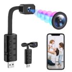 TANGMI Caméra Espion WiFi Caméra Cachée Mini Caméra Détection de Mouvement Vision Nocturne pour Le Ministère de l'intérieur