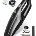 TEMOLA Aspirateur à Main Puissant, Aspirateur Voiture Puissant, Rechargeable avec Un Filtre à Tas, Mini Aspirateur à Vide à Main pour L'Intérieur du Bureau à Domicile Automobile