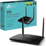TP-Link Box, Routeur 4G+ LTE Cat.6 300 Mbps WiFi AC 1200 Mbps, 2 x SMA pour Antenne Externe, 4 Ports RJ45 Gigabit, Amovibles, OneMesh, modem Carte SIM pour Tout Opérateur, Archer MR550