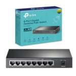 TP-Link PoE Switch 8-Port Gigabit, 4 PoE+ Ports up to 30 W For Each PoE Port and 64 W For All PoE Ports, Metal Casing, Plug and Play, Ideal for IP Surveillance and Access Point(TL-SG1008P)