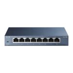 TP-Link TL-SG108 Switch Ethernet 8 ports Gigabit Hub RJ45 metallique 10/100/1000 Mbps, IGMP Snooping, switch RJ45 idéal pour étendre le réseau câblé pour les bureaux à domicile