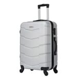 TROLLEY ADCValise Cabine 4 Roues 55cm ABS Rigide - Wall (Gris Silver)