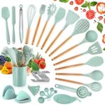 TWBEST Ustensiles de Cuisine,Set de 49 Accessoire Cuisine Set Sans BPA,20 S Crochets,Batterie de Cuisine antiadhésive