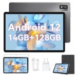 Tablette Tactile 10 Pouces, Blackview Tab 12 Pro Android Tablette 14Go+128Go/TF 2To, 6580mAh Tablettes PC, Dual SIM 4G+5G WiFi, Octa-Core, 13MP+5MP, 1920*1200 FHD+, Face ID/Diffusion l'écran/PC Mode