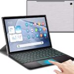 Tablette Tactile 10 Pouces avec Processeur 8 Core, 6Go RAM+64Go ROM (TF 256Go) 4G LTE/5G/2.4G WiFi, Tablette 10 Pouces 1920x1200 HD IPS, 5MP+8MP, Tablette Android Certification GMS,GPS, Clavier
