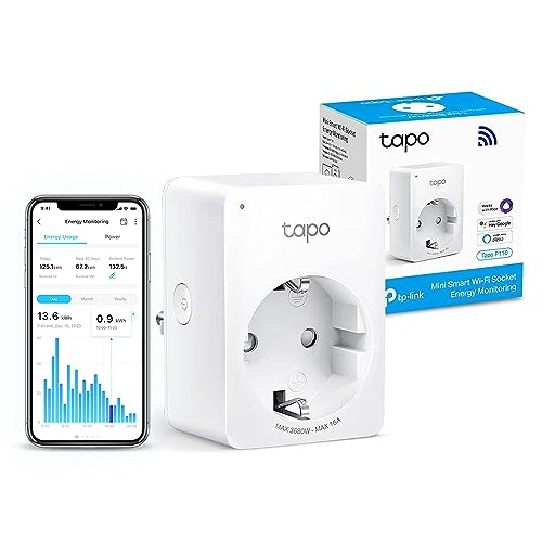 Tapo Prise Connectée WiFi, Suivi de consommation, 16A Type F, compatible  avec Alexa et Google Home, Contrôler le radiateur, le chauffage, Économie  d'énergie, Commande vocale, Tapo P110(1-pack) : : Bricolage