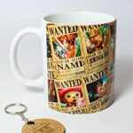 Tasse - Série One Piece + porte-clés (Wanted) - Anime - Manga -