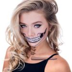 TattoocrewTattoocrew® Lot de 4 tatouages têtes de mort pour Halloween