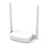 Tenda Modem Routeur WiFi (D301 V2.0) Sans fil N300 Mbps, 4 ports Fast Ethernet, 1 port USB 2.0, appareil 4-en-1 blanc, ADSL2+