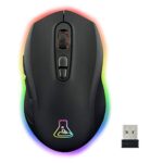 The G-Lab Kult Xenon Souris Gamer sans Fil Rechargeable - Souris Gaming Wireless Haute Performance 7200DPI, LED RGB, 6 Boutons, Logiciel Dédié, Légère et Rapide, Compatible PC PS4 PS5 Xbox (2400 DPI)