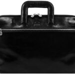 Time Resistance Porte Document Homme en Cuir, Sac Bandoulière en Cuir Pleine Fleur Fabriqué à la Main en Italie pour Ordinateur Portable Cartable Homme