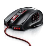 Titanwolf - 16000 dpi Souris Laser de Gaming - 18 Touches - Haute précision - Éclairage LED configurable - Technologie de capteurs Avago - MMO Gaming - Logiciel Inclus Touches programmables