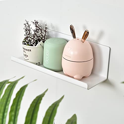 Toski Lot de 2 Etagère Douche,Étagères de Rangement Panier de Douche, Étagère de stockage d'assaisonnement,Étagères Murales Sans Trous,Étagères Sans Trous, de Bain/Cuisine – Image 3