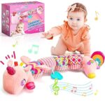 Toyzey Jouet Bebe 0-6 Mois Jeux Montessori pour Bébé 0-6 Mois Cadeau Nouveauné Fille 0-6 Mois Jouet Sensoriel Bébé 0-6 Mois Cadeau de Naissance 0-6 Mois Bébé Licorne Jouet Peluche Chenille Musicale