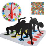 Twister Jeux Jeux de Société Enfant Jeux Exterieur Enfant Adulte Jeux de Société Jeu de Societe Enfant 6 Ans Tapis de Jeux de Fête Jeux à Deux Joueurs Jeux de Famille avec des Echecs Volants
