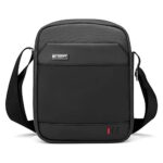 UBORSE Sac Bandoulière Sacoche de Business Homme Sac Cartable Crossbody en Nylon pour Sport Travail Voyage (20x25x6cm Noir)