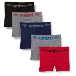 UmbroBoxer Homme sans Couture, Caleçon Homme Anti-Irritation et Respirant (Lot de 5)