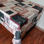 Une Maison Déco Linge de Maison Nappe Anti-Taches - 100% Polyester - 145x240 - Bistrot
