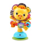 VTech - Hula-Hoop, P'tit Lion à Ventouse, Hochet à Ventouse pour Table et Chaise Haute, Jouet d'Éveil Musical et Sensoriel, Cadeau Bébé Dès 6 Mois - Contenu en Français
