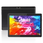 Veidoo 10.1 Pouces Tablette, 2 Go de RAM 32 Go de ROM, Écran Tactile HD 1280 x 800 IPS, Android Tablette PC, Dual SIM, Quad Core, BT, WiFi, GMS, Double Caméra, Noir