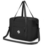 Wandering StarSac de Voyage 40x30x20 Wizzair, Imperméable Sac a Dos Voyage Cabine Avion Pliable Bagage Cabine Léger Sac de Sport pour Hommes et Femmes, Noir avec Bandoulière
