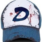 WellgiftClementine Casquette Adulte Chapeau Cosplay Costume D Logo Broderie Morte Zombie Baseball Casquette Halloween Déguisement en Plein Air Vêtements Accessoires