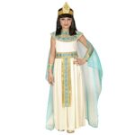Widmann - Costume de Cléopâtre pour filles, comprenant une robe avec ceinture, des brassards, un bandeau et une cape, pour le carnaval et les fêtes costumées