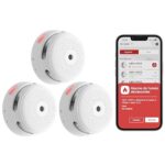 X-Sense Détecteur de Fumée Wi-FI avec Pile Remplaçable, Alarme Incendie Intelligent Certifié TÜV et EN14604, Notifications Via l’Application, XS01-WX, Lot de 3