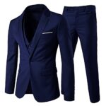 YOUTHUPCostume Homme 3 Pièces Slim Fit Customes Mode Affaires