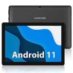 YUMKEM Tablette Android 10 Pouces, Tablette avec Écran Tactile IPS 1280P HD, CPU 8 Cœurs, Batterie 6000mAh, Stockage 64Go et 1To Extensible, Appareil Photo 8MP, WiFi, BT 5.0, Stéréo, Noir