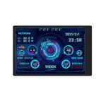 YYGE Affichage de la température PC CPU 3,5 pouces IPS Écran secondaire pour hôte contrôle de la température LCD dynamique pour boîtier d'ordinateur, 8.5 x 5.5 x 0.7cm