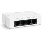 YuanLey 4 Ports PoE Extender avec 3 PoE Out, IEEE 802.3af/at Mini 4 Canaux PoE Répéteur 100Mbps, Mur and Din Rail Monter Passthrough POE Amplificateur/Booster, Plug and Play