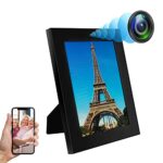ZGSZ Caméra WiFi HD 1080P Cadre Photo Caméra Cachée, Mini Wi-FI Espion Caméra Cachée Prend en Charge 2,4 / 5Ghz WiFi Détection de Mouvement et Tuya Smart APP Vue à Distance